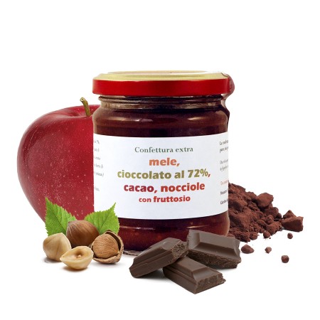 Confettura extra di mele, cioccolato e nocciole